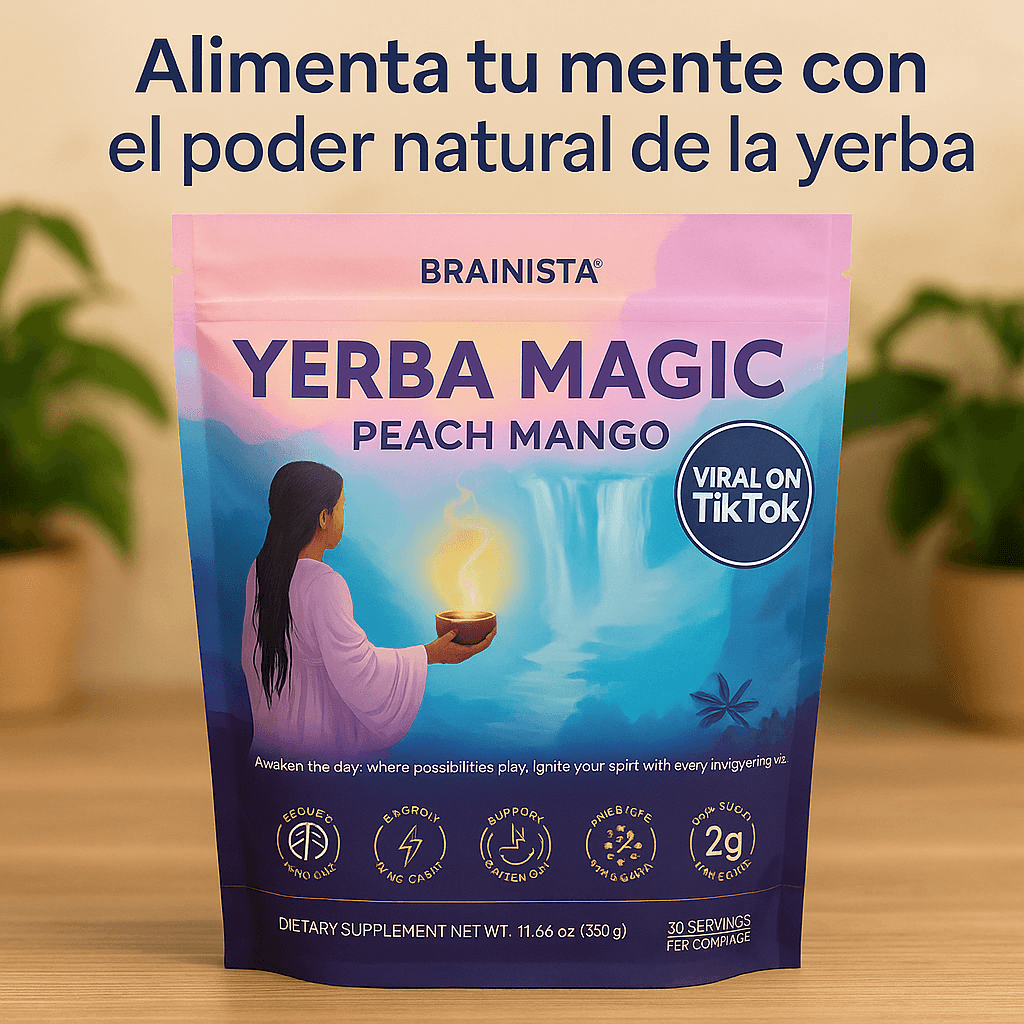 Yerba Magic™ – Té Instantáneo en Polvo Con L-Teanina y Lion’s Mane para Enfoque Mental y Salud Intestinal