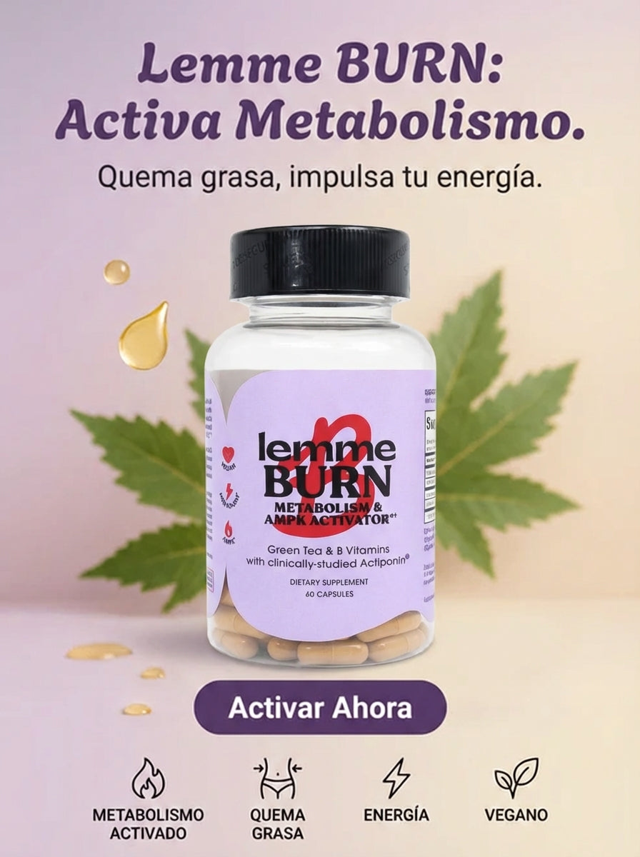 Lemme Burn – Cápsulas para Activar el Metabolismo y Control del Peso (60 Cápsulas)