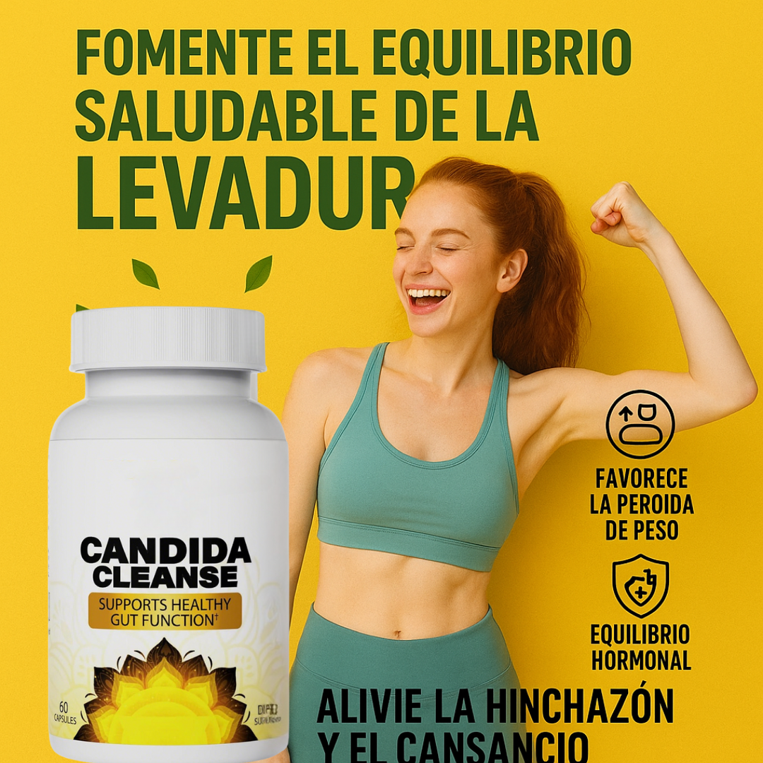 Cándida Cleanse - Cápsulas para Salud Digestiva y Equilibrio Fúngico (60 Cápsulas)
