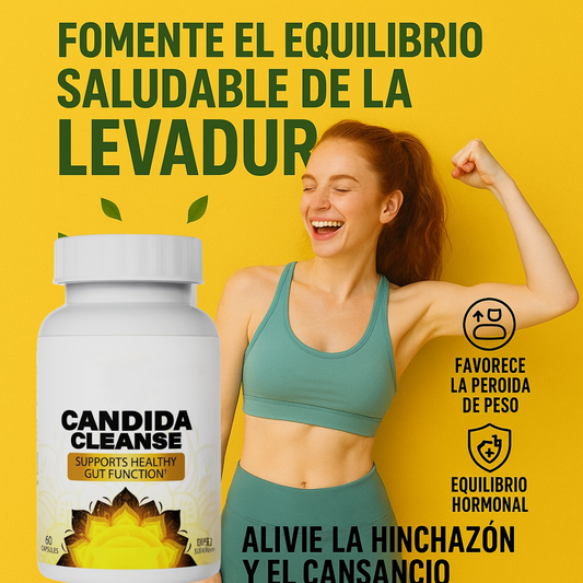 Cándida Cleanse - Cápsulas para Salud Digestiva y Equilibrio Fúngico (60 Cápsulas)