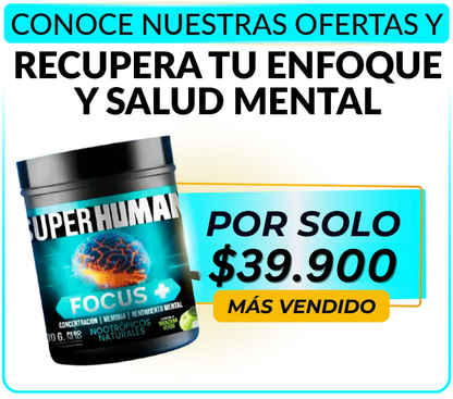 Focus Plus - SuperHuman™ Máximo Rendimiento Mental y Productivo PG
