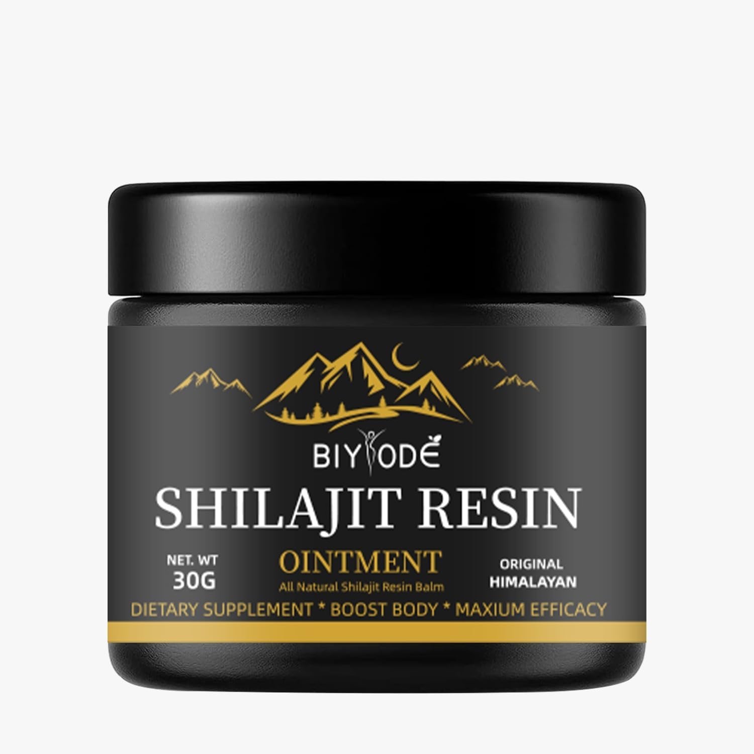 Complément Shilajit Or Pur - 30 Gélules, Ashwagandha, Vitalité, Endurance, Testostérone