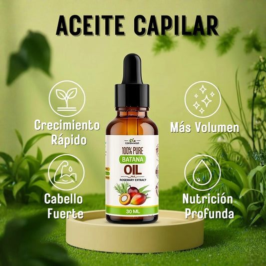 Aceite Batana 100% Puro con Romero y Maca Nutritivo Estimula el Crecimiento Capilar y Restaura el Cabello Dañado