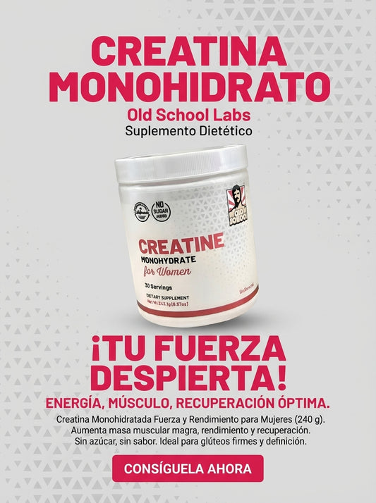 Creatina Monohidratada Fuerza y Rendimiento para Mujeres (240 g)